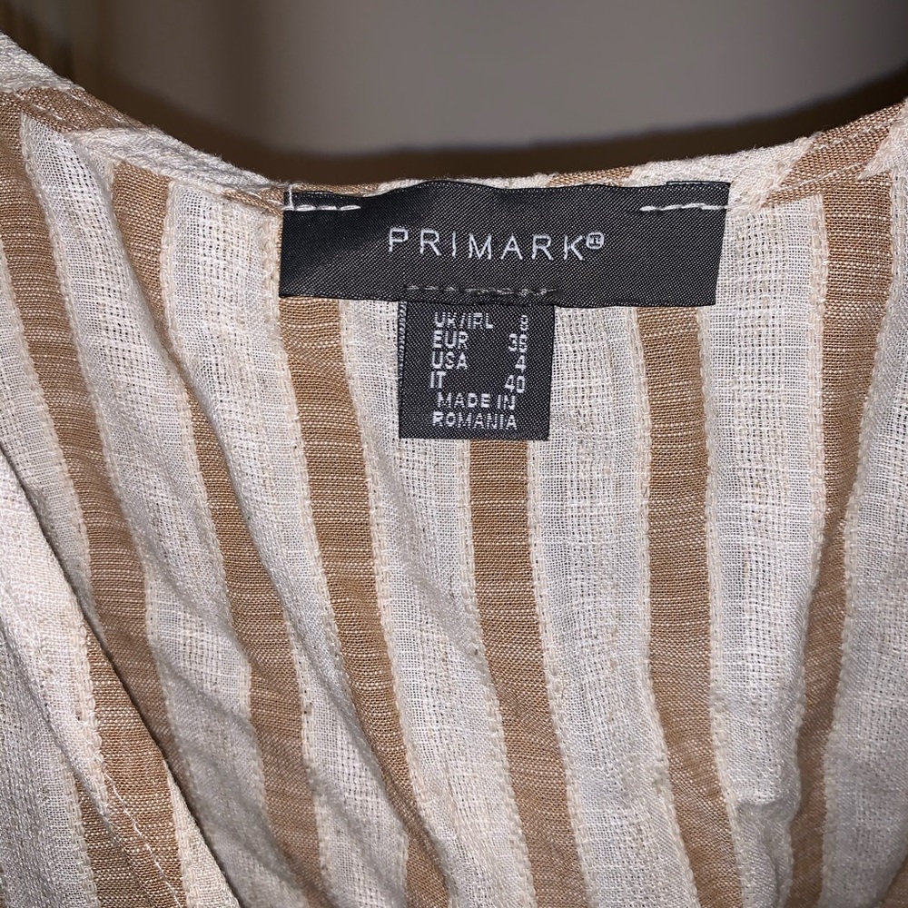 (NWOT) Striped Cross-Over Blouse - Picture 2 of 2